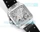 THB Factory Swiss Clone Cartier Santos Large Model Skeleton 39.8mm Rubber Strap Watch (4)_th.jpg